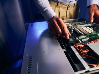 Qualified system network administrator upgrading computer hardware Qualified system network administrator upgrading computer hardware